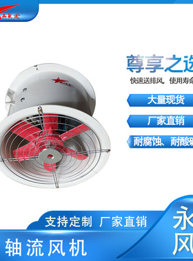 厂家直销工业BSTF轴流防爆玻璃钢管道式轴流风机壁式防爆轴流风机