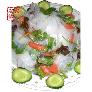 绿豆粉皮河南汝州水晶粉皮超薄特产干货凉拌菜农家