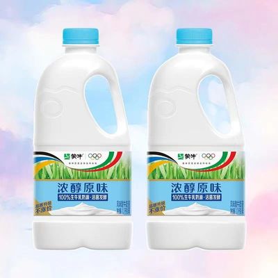 蒙牛风味酸奶1.1KG水果捞用酸奶原味发酵乳大桶装自然酸牛奶