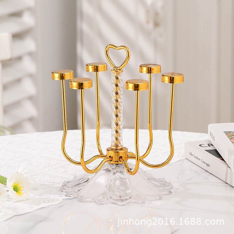 旋转水杯架倒挂置地玻璃杯架子家用厨房水具水杯收纳架旋转收纳,家居饰品,烛台,淘宝优惠券,粉丝福利购,淘宝优惠卷