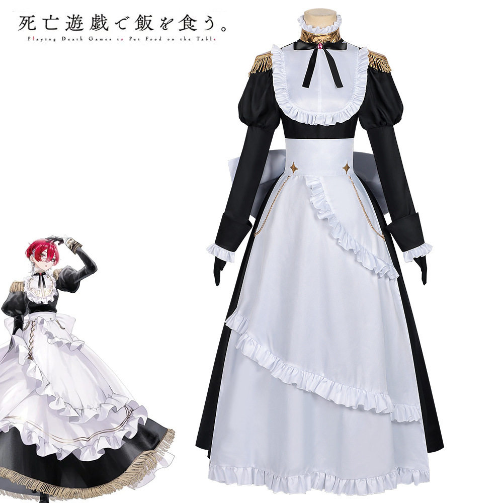 以死亡游戏为生cos服幽鬼女仆红野二次元cosplay女装大佬连衣裙