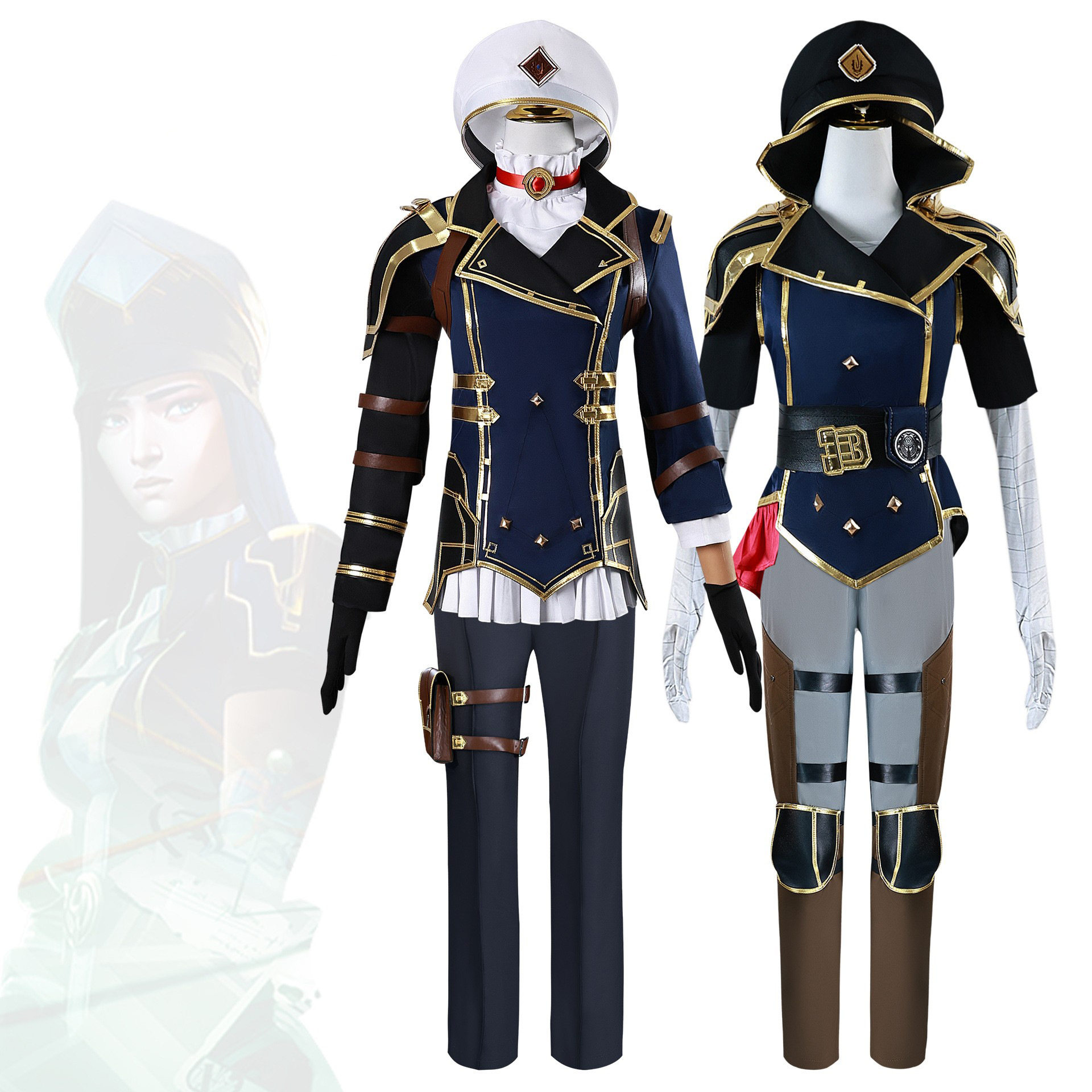 商贸凯特琳cos服英雄联盟双城之战蔚cosplay女警凯特琳cos服