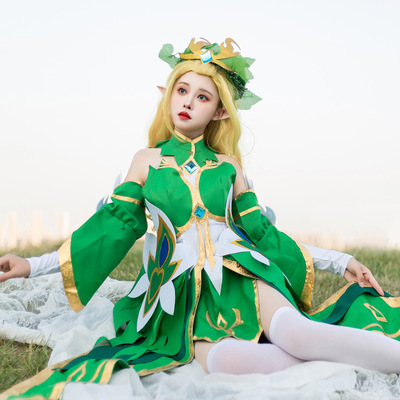 王昭君精灵公主cosplay衣服假发服装女装