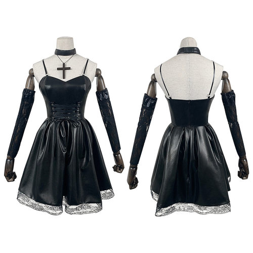 死亡笔记cos服DEATHNOTE弥海砂cos黑色连衣裙cosplay万圣节服装