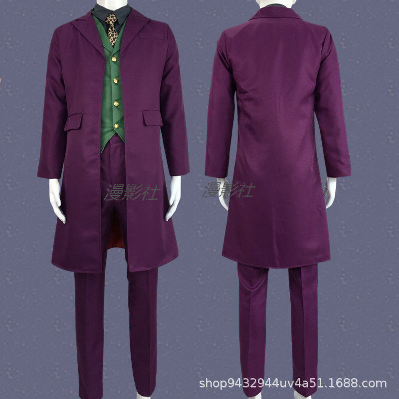 万圣节恐怖舞会cos服蝙蝠侠小丑joker黑暗夜骑士同人cosplay服装