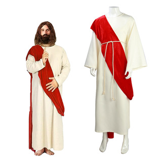 万圣节演出服中世纪古罗马希腊国王传教士服装神父男装服
