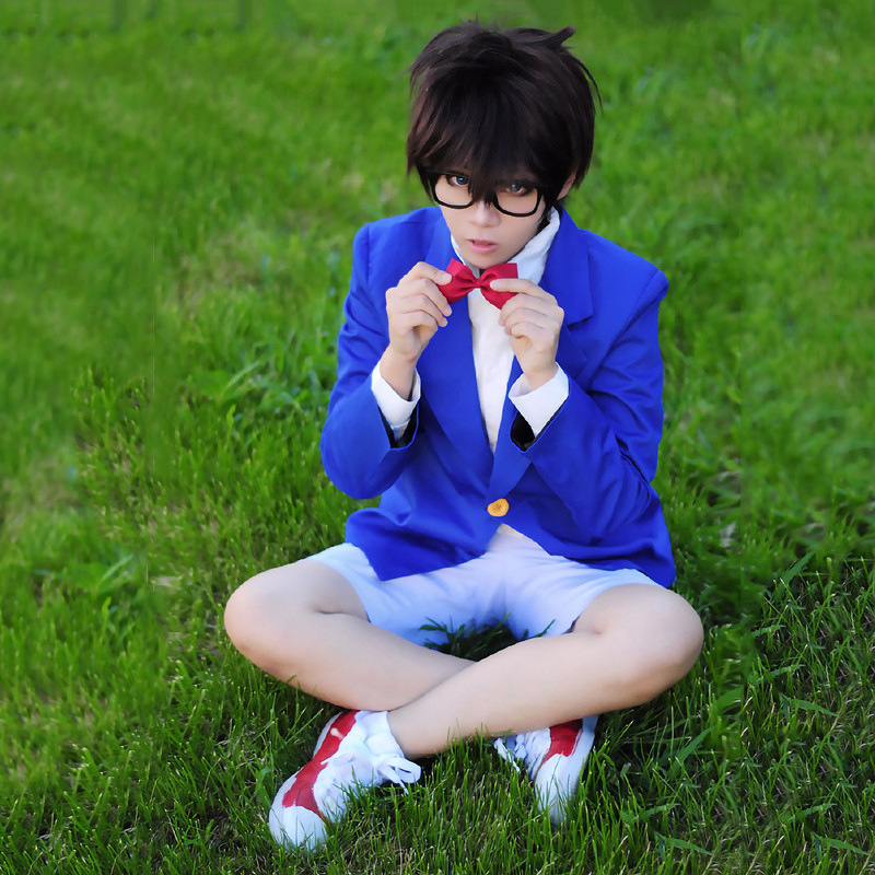 【】名侦探柯南江户川柯南漫展年会万圣节表演cosplay服装亲漫园
