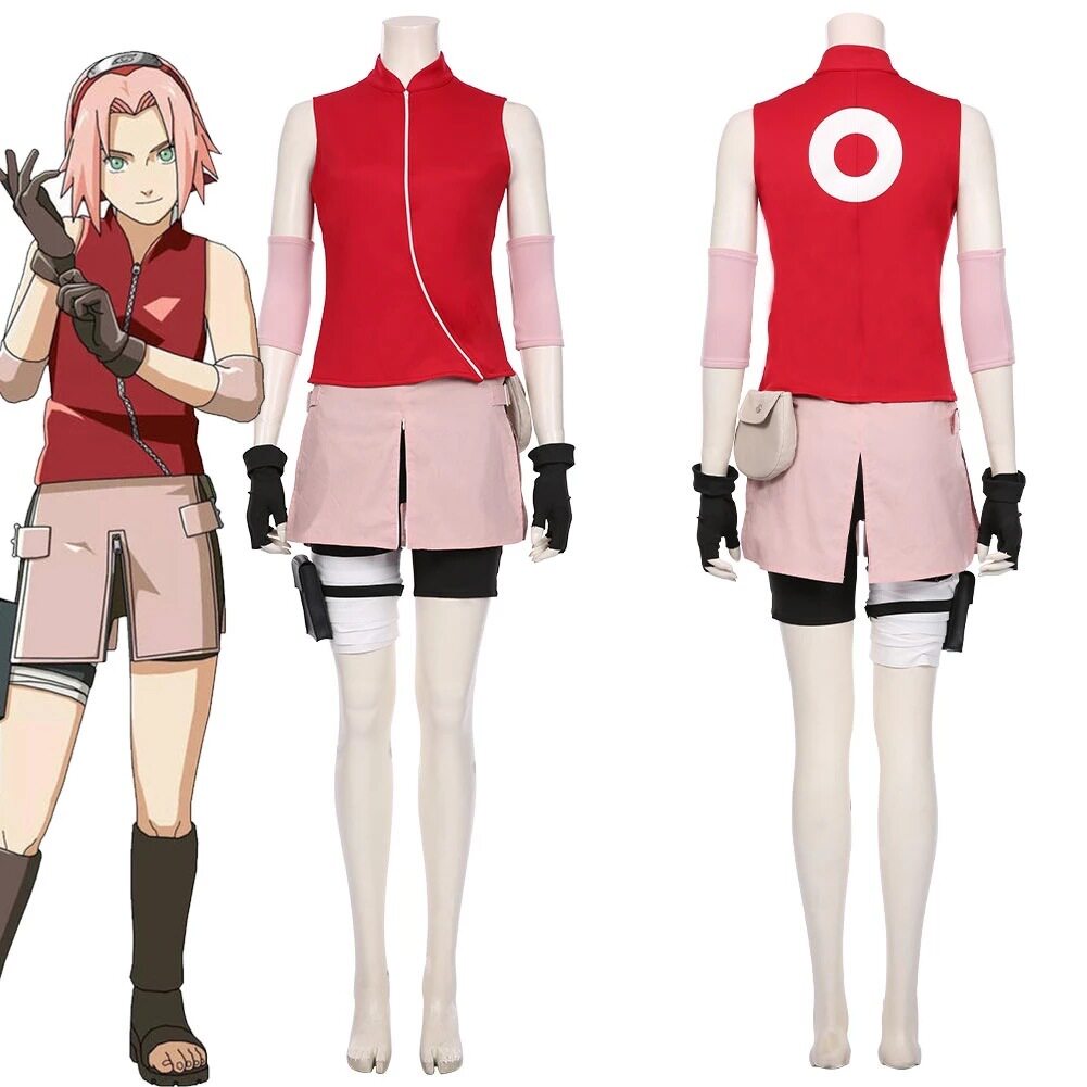 春野樱cos小樱角色扮演服cosplay现货新款忍者疾风传cos服装
