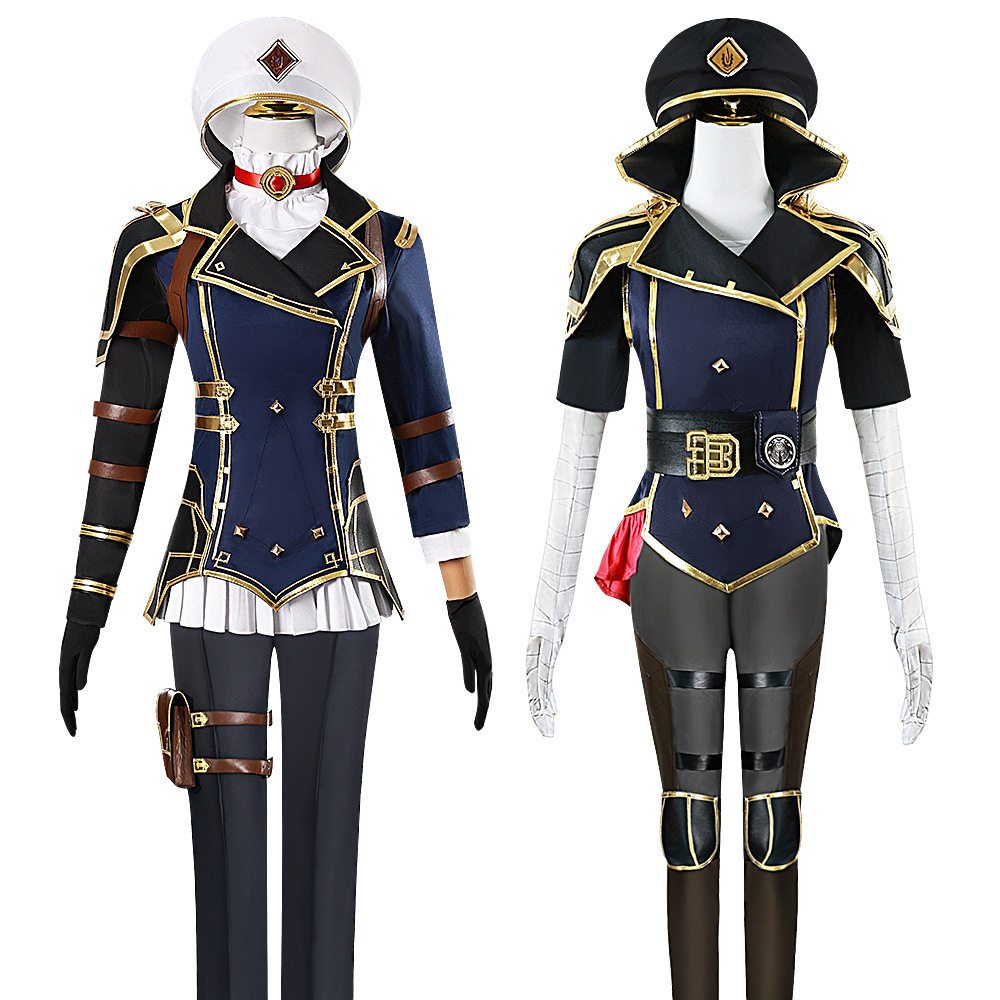 二次元动漫服跨境lol英雄联盟cos服双城之战2蔚凯特琳cosplay服装