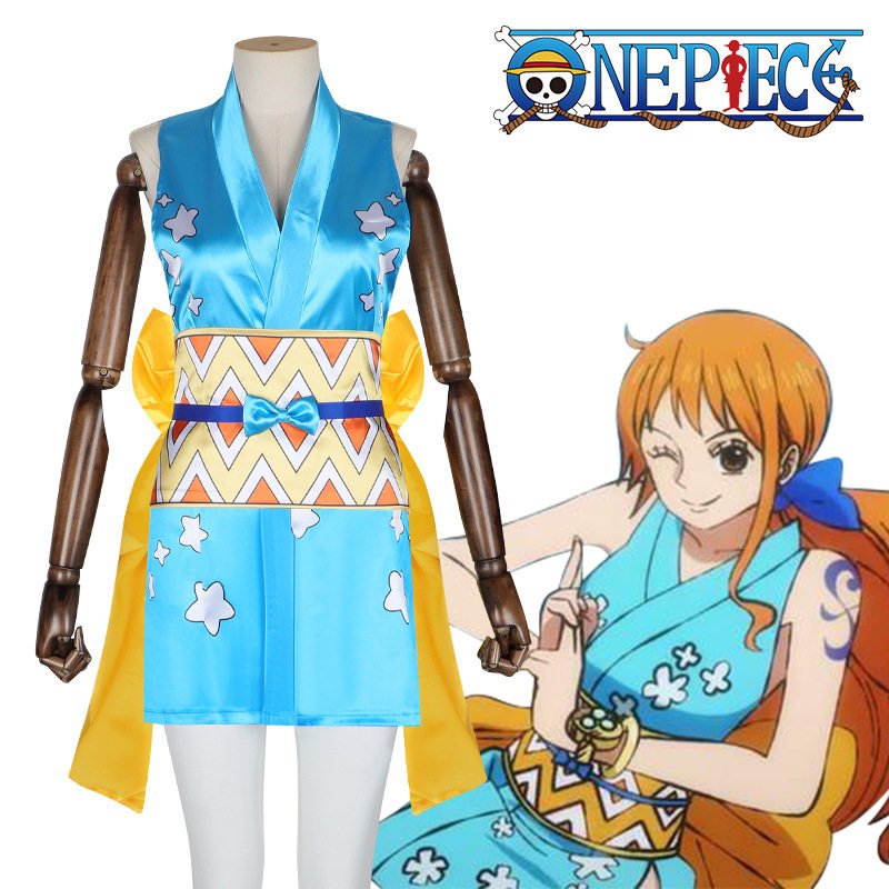 海贼王路飞cos服草帽团航海士娜美cosplay服角色扮演万圣节服装