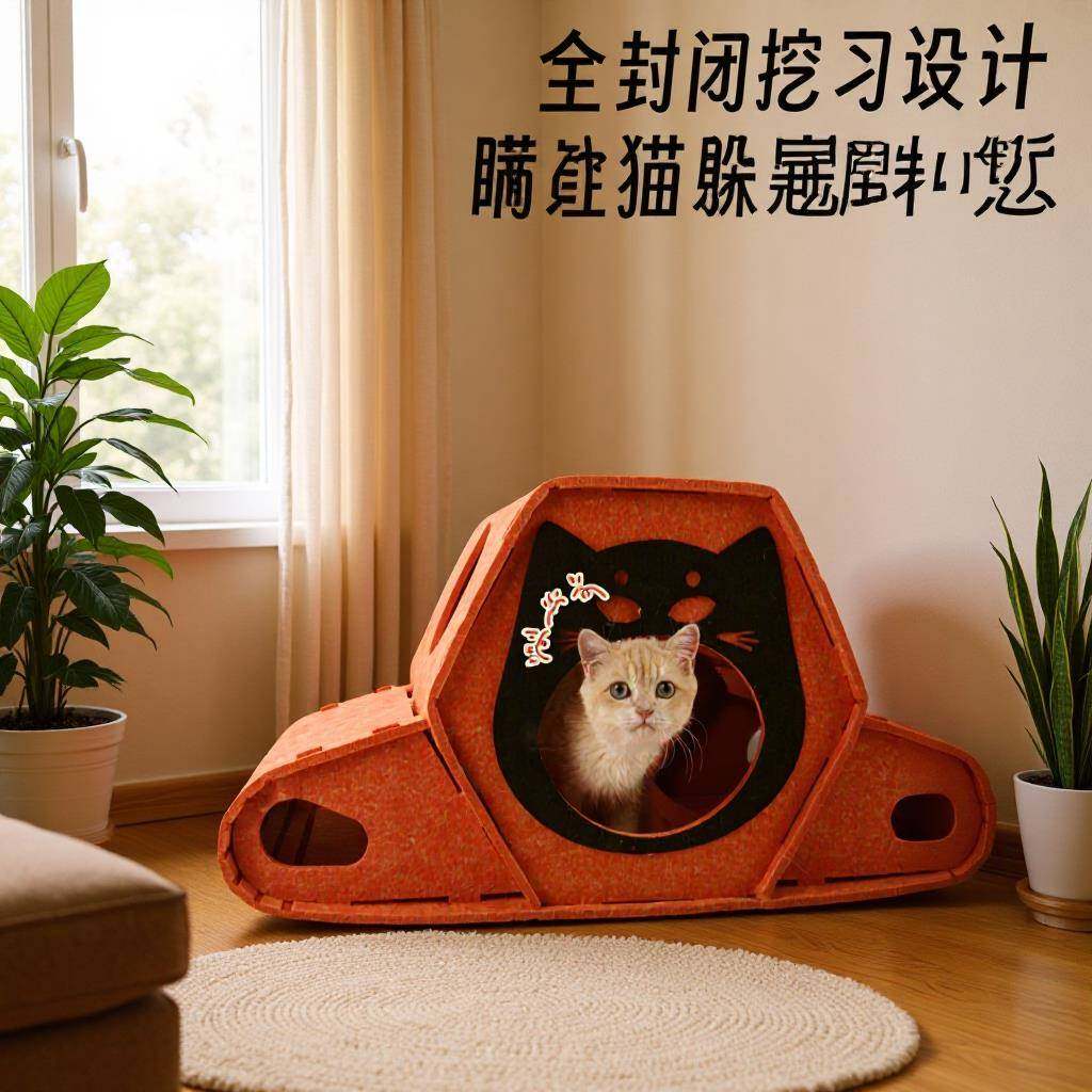 猫抓板窝耐磨隧道四季通用猫咪跑睡玩具用品DIY可拆卸猫窝耐用,宠物/宠物食品及用品,猫窝/屋/帐篷/沙发,淘宝优惠券,粉丝福利购,淘宝优惠卷