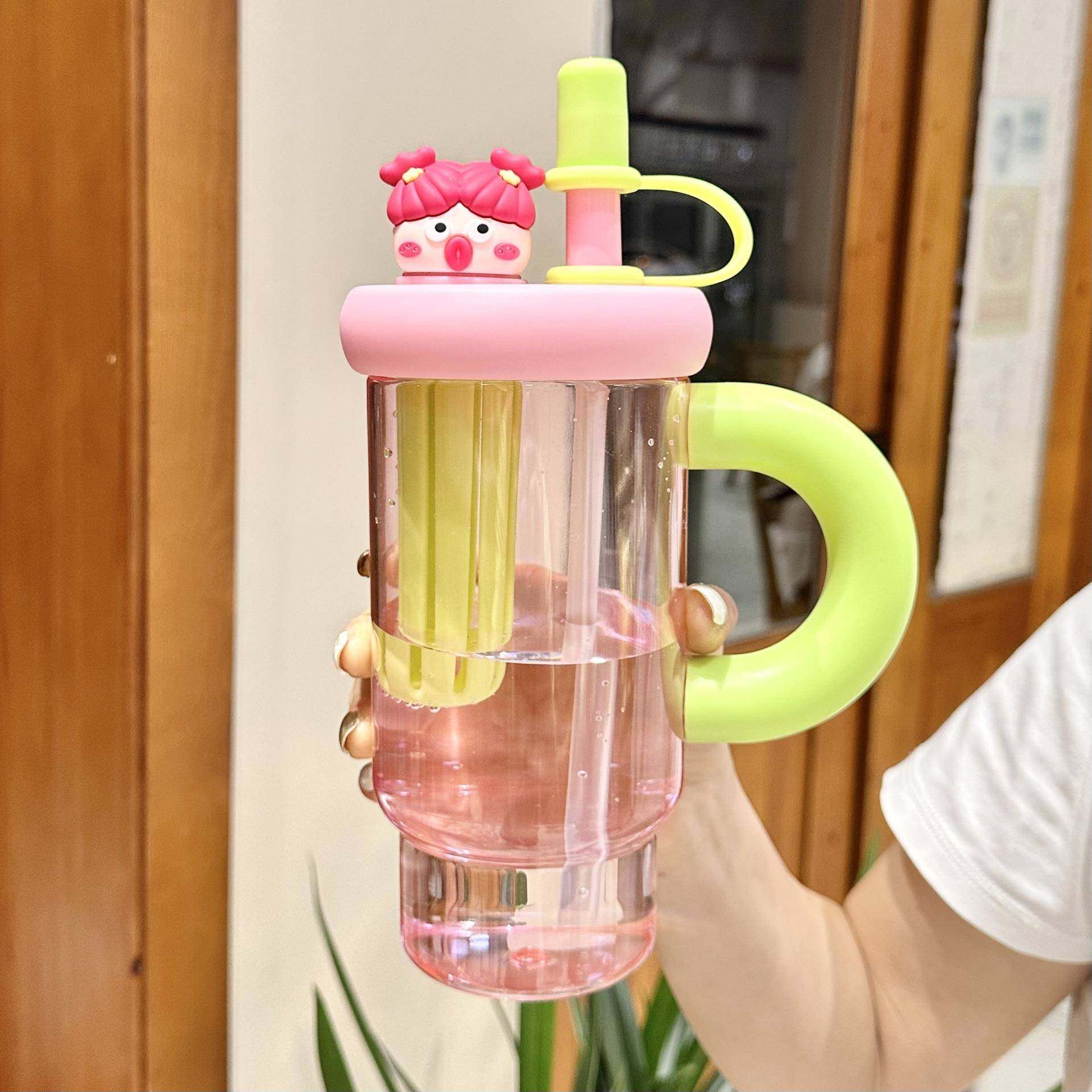 水杯女高颜值便携吸管杯2026新款夏季大容量耐高温耐摔塑料杯子,户外/登山/野营/旅行用品,水杯,淘宝优惠券,粉丝福利购,淘宝优惠卷