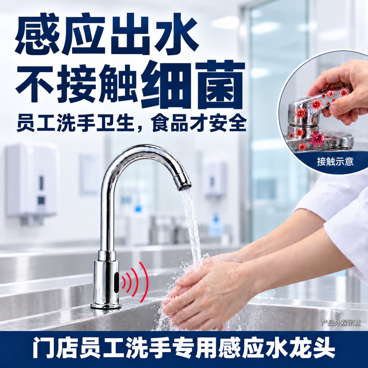 zesham感应龙头餐饮专用图片