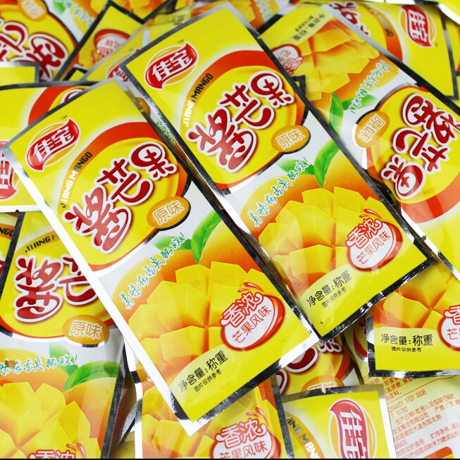 广东特产原味酱芒果散装500g独立包装芒果干蜜饯果脯休闲零食