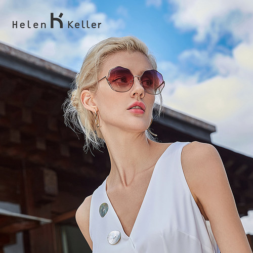 海伦凯勒墨镜女防紫外线太阳镜