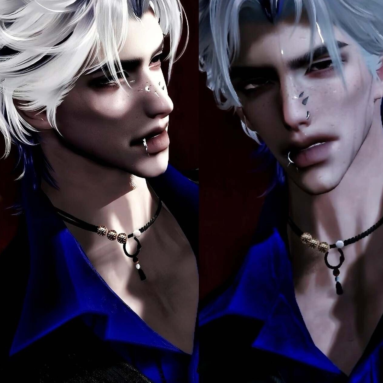 秒发 熟男硬汉风 逆水寒手游捏脸男通用