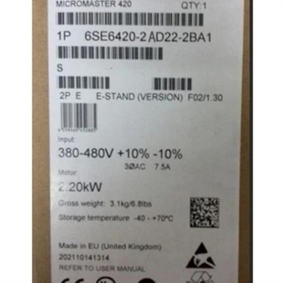 2AD27 拍前询价M420系列变频器6SE6420 5CA1恒定转矩7.5 议价