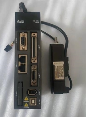 【议价】议价A2100W伺服F带刹车驱动电机套装ASD-A2-0121-F ECMA-