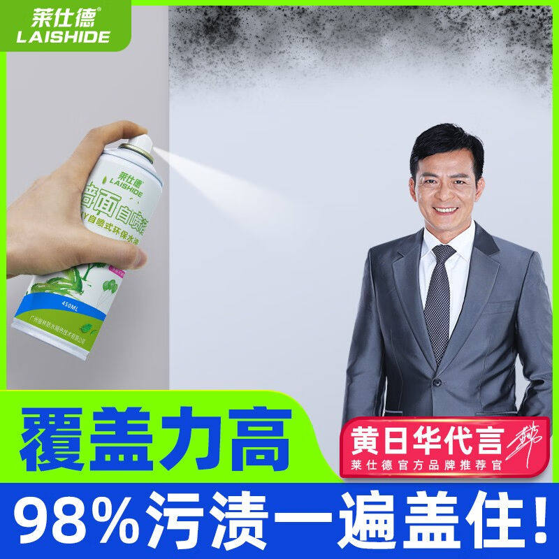 莱仕德墙面修补膏防水防霉白色补洞快干腻子粉内墙防水自喷漆墙面