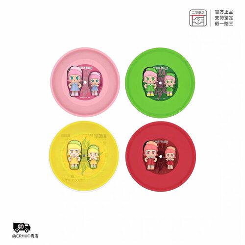泡泡玛特MOLLY20周年特展系列巡展Angry Molly手办黑胶细碟套装Do