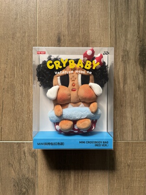 POPMART 泡泡玛特 CRYBABY Vacation Mode On 系列哭娃MINI斜挎包