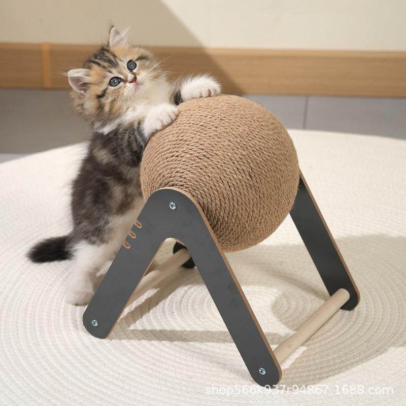 橙灰猫抓球立式猫玩具自嗨解闷猫抓板一体麻绳小型猫爬架宠物用品,宠物/宠物食品及用品,宠物智能玩具,淘宝优惠券,粉丝福利购,淘宝优惠卷