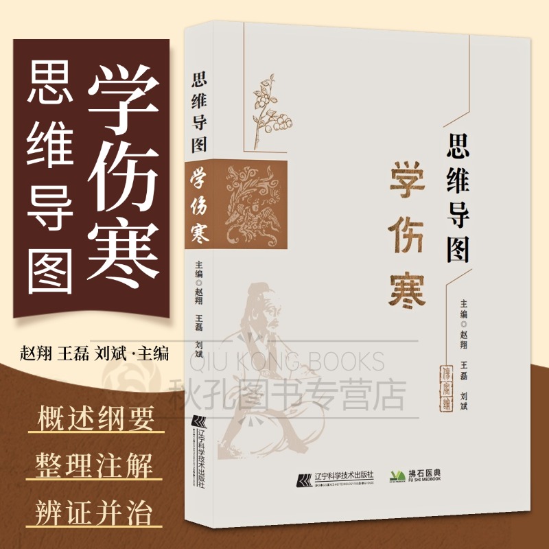 思维导图学伤寒 六经辨证框架图解 伤寒论思维导图梳理 纲要讲解伤寒论113首经方 398条原文白话精解注释 伤寒论教学/临床应用指南