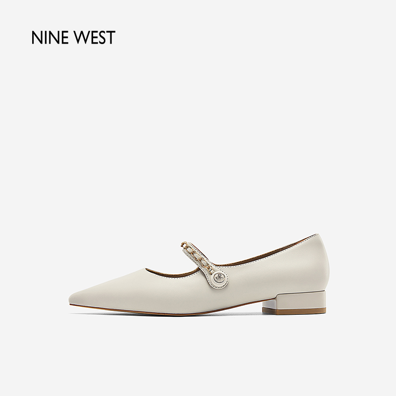 NineWest/玖熙玛丽珍鞋女尖头