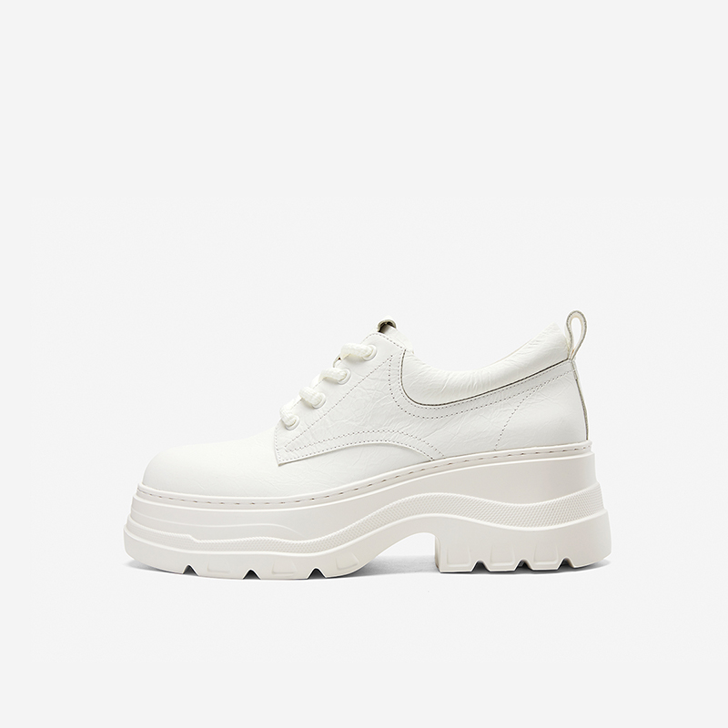 NineWest/玖熙系带圆头休闲鞋女