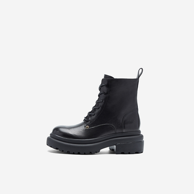 NineWest/玖熙马丁靴女加绒保暖