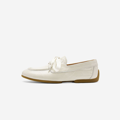 NineWest/玖熙系带乐福鞋女平底