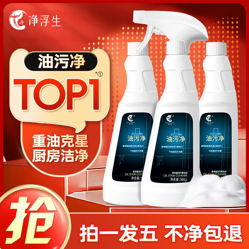 净浮生油污净纱窗清洁剂