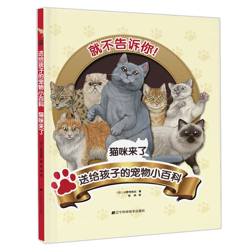 送给孩子的宠物小百科猫咪来了日小野寺佑纪张岚译辽宁科学技术出版社儿童科普猫咪饲养知识亲子共读启蒙认知趣味成长课外读物