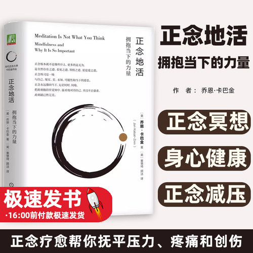 正念地活:拥抱当下的力量:mindfulness and why it is so important(美)乔恩·卡巴金(Jon Kabat-Zinn)著机械工业出版社