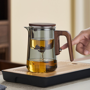 高档飘逸杯耐热玻璃泡茶壶茶水分离家用一键过滤茶具沏茶壶冲茶器