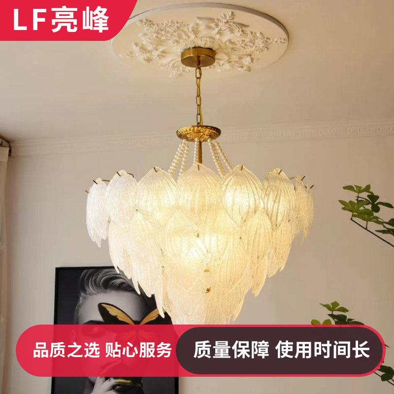 现代轻奢主义客厅吊灯简约大气创意法式豪华卧室餐厅灯具网红灯饰