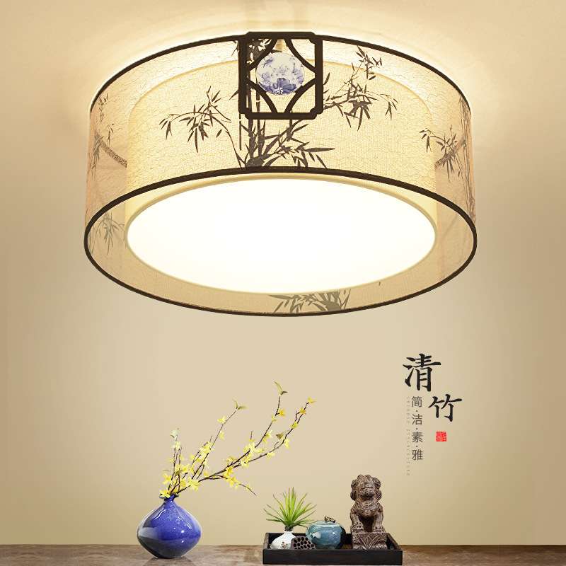 新中式吸顶灯现代客厅灯中国风卧室餐厅灯温馨茶楼饭店书房灯具