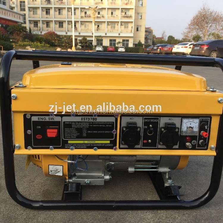 2/3kw汽油发电机外贸 7HP大马力应急发电户外施工摆摊用电