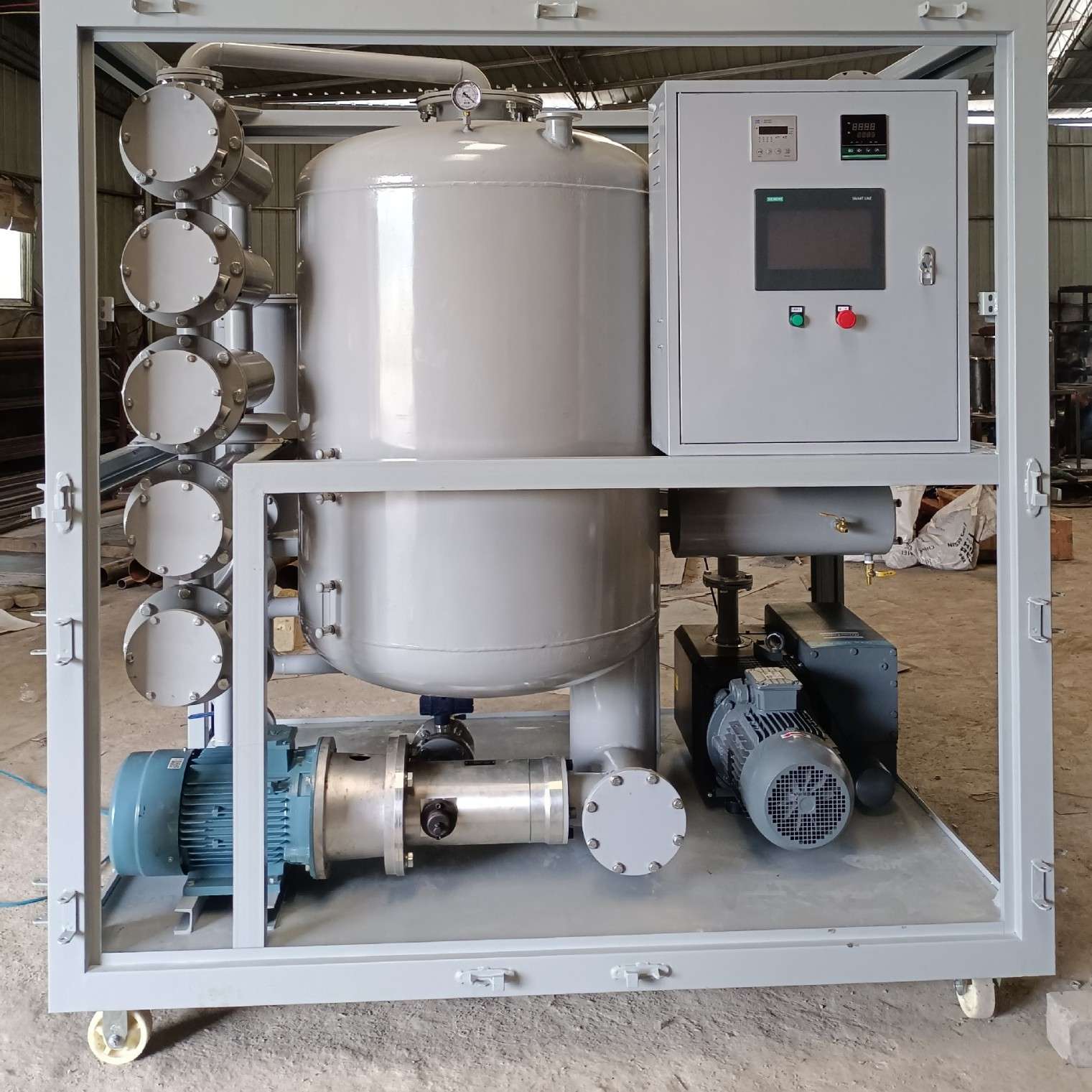 久鑫真空滤油机油水分离器脱水除杂设备油水分离过滤设备