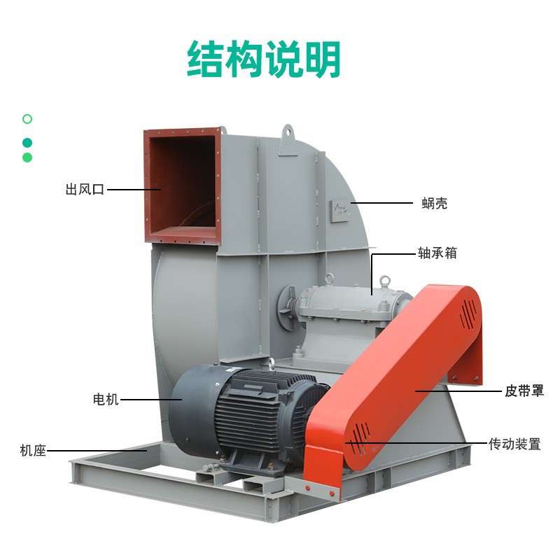 6-48C离心式通风机低噪音环保设备除尘风机车间通风换气离心风机