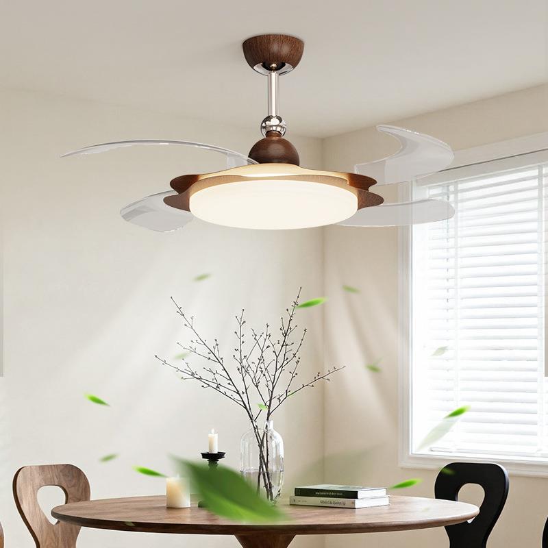 新中式风扇灯客厅餐厅吊扇灯家用静音吊扇灯护眼卧室吸顶风扇灯