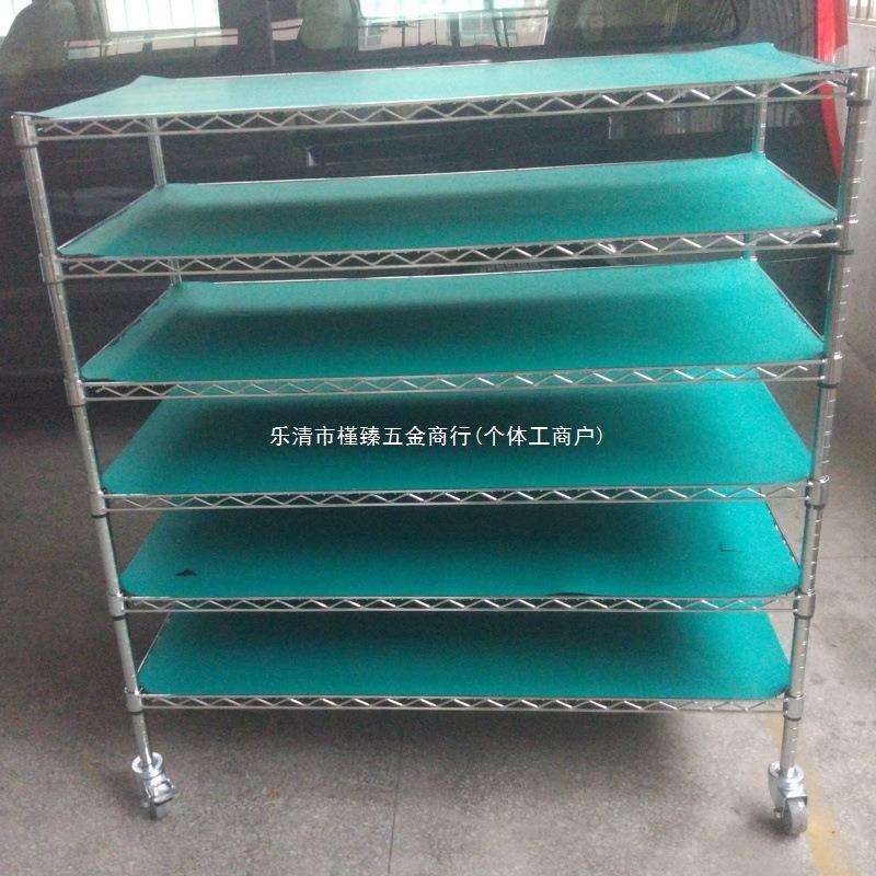 防静电货架不锈钢千层工厂物料架仓库金属周转车带轮展示架置物架