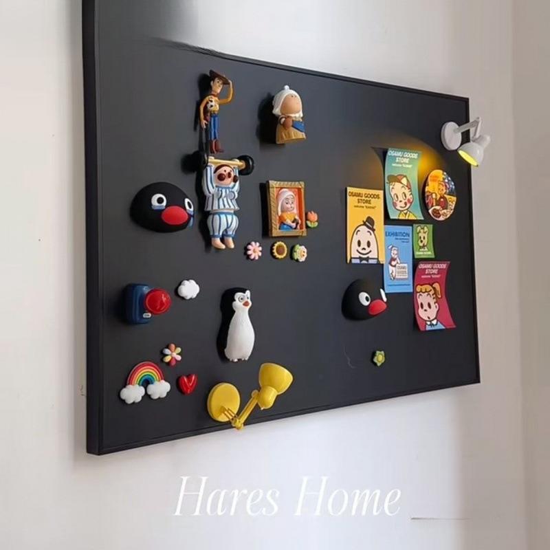 磁吸黑板电表箱遮丑神器配电箱遮挡装饰画免打孔新款冰箱贴展示板