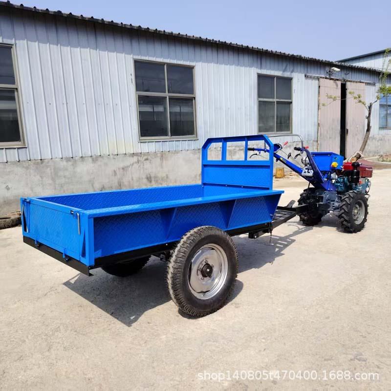厂家手扶拖拉机车斗小型12马力手扶车配套旋耕机座椅圆盘犁
