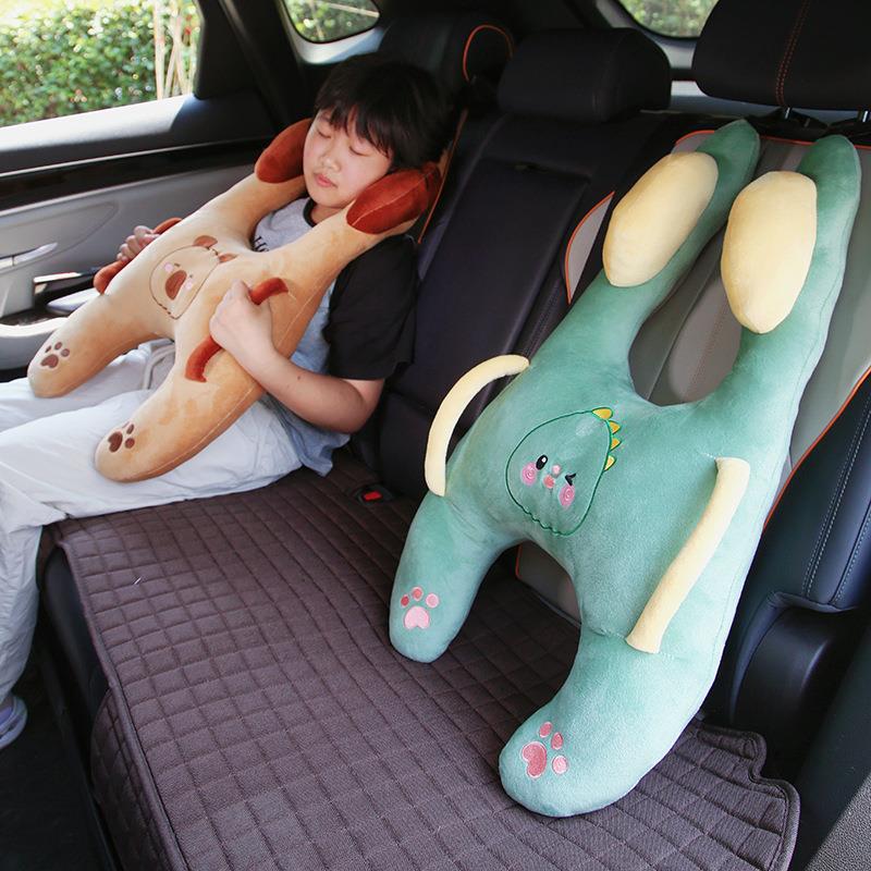 儿童车载睡觉神器汽车后排抱枕成人小孩长途坐车枕头安全带防勒脖