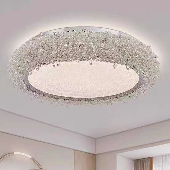 现代轻奢创意水晶吸顶灯客厅灯主卧室灯餐厅灯感奢华大灯