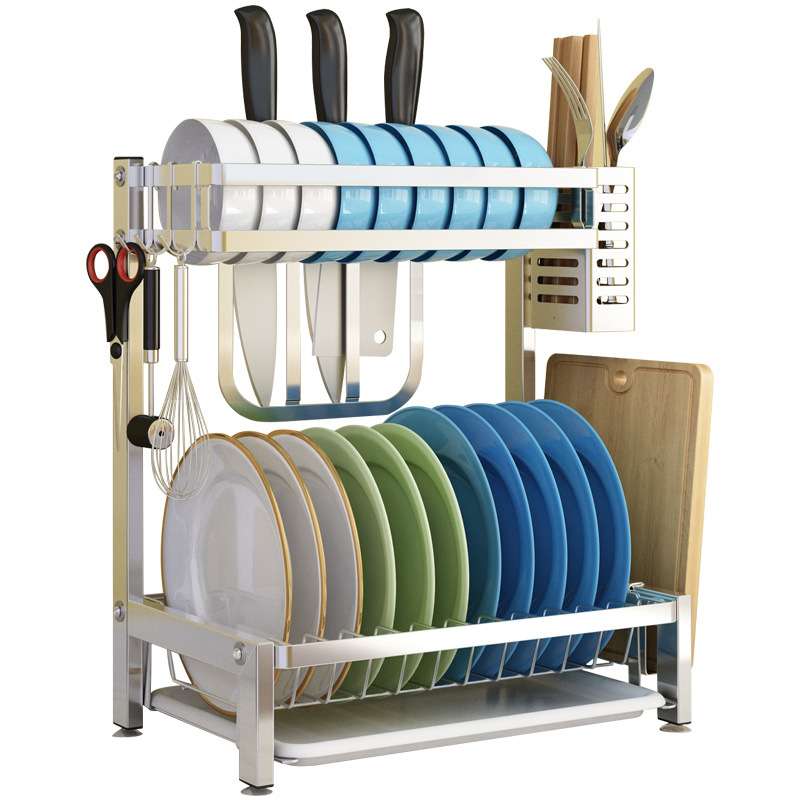 不锈钢厨房置物架碗架碟架沥水架晾放碗筷碗盘碗碟厨房用品收纳架