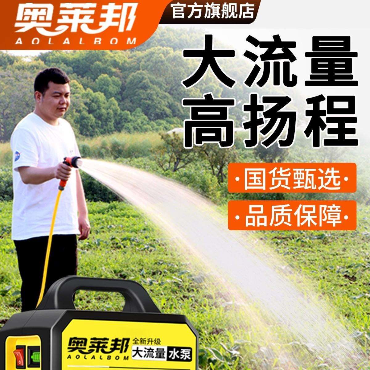 浇水浇菜神器浇水机农村菜地农用自动浇地充电式抽水泵锂电抽铁名