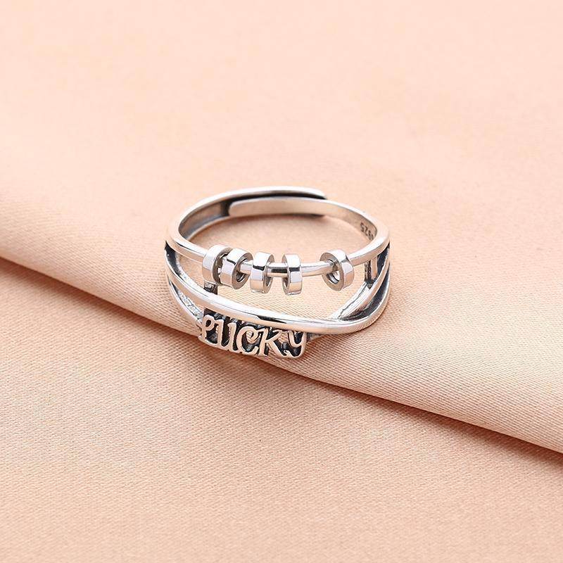 Lucky转运珠925纯银戒指