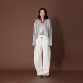 ATUMU暖冬新品 加绒松紧腰抽绳垂感休闲裤 AT331